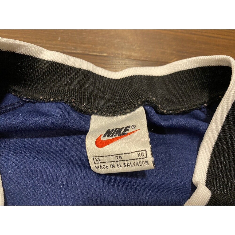 MLS Nike Men’s Tampa Bay Mutiny Soccer Jersey XL Blue 1990’S Vintage White Tag - Picture 4 of 9